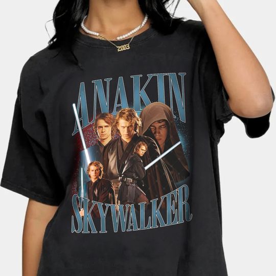 Limited Anakin Skywalker Shirt,Anakin Skywalker Graphic Y2k Clothing,Vintage Anakin Skywalker 90s Shirt,Retro Anakin Skywalker Shirt For Fan