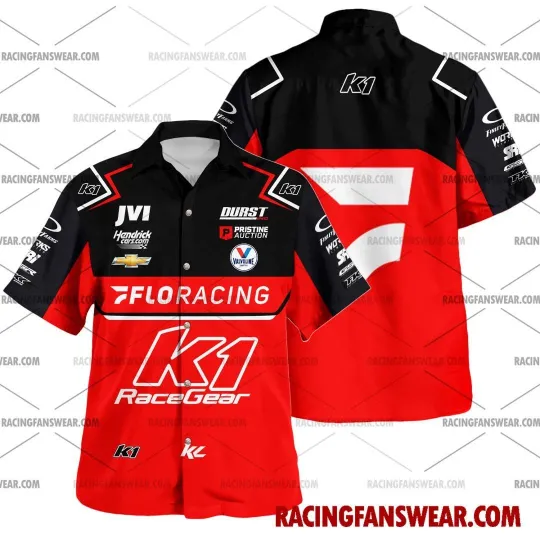 Kyle Larson Nascar Racing 2024 Red Hawaiian Shirt