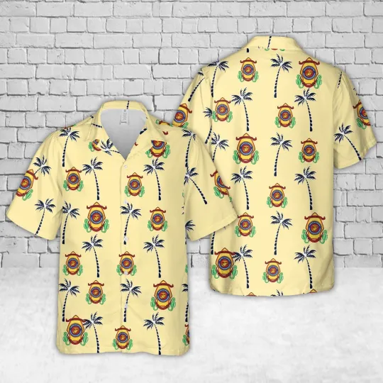US Marine Corps Base Camp Lejeune Hawaiian Shirt