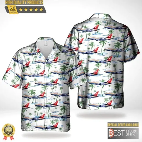 Qantas Boeing 747sp 38 Hawaiian Shirt Cheap