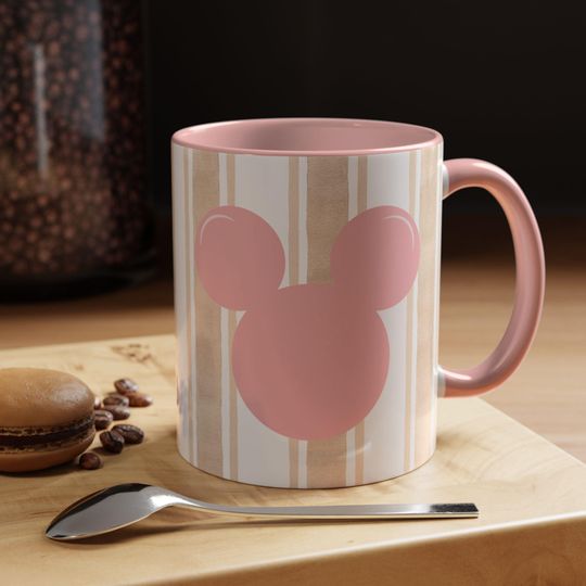 Mickey Mouse Coffee Mug, Disney Mug for Disney Lovers, Disney Adults, Accent Mug for Coffee, 11oz, 15oz
