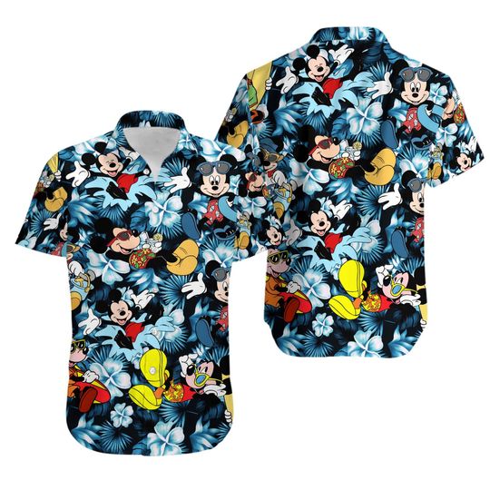 Discover Disney Mickey Mouse Summer Tropical Vacation Hawaii Shirt, Mickey Aloha Shorts