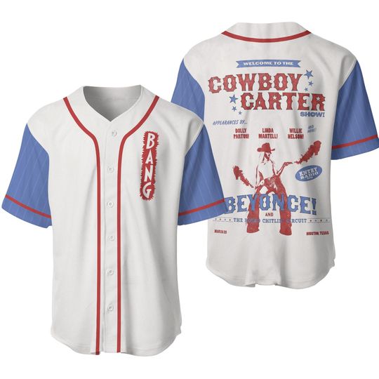 Discover Vintage Beyonce Cowboy Carter Baseball Jersey