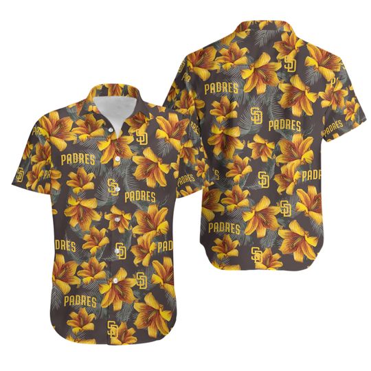 Discover san diego hawaiian shirt, team padre, SGA 2025 stadium hawaiian shirt