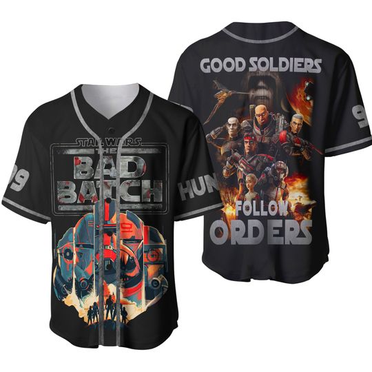 Star Wars Bad Batch Baseball Jersey, Disney Star Wars Shirt, Mandalorian Shirt, Darth Vader Tee, Personalized Baseball Shirt