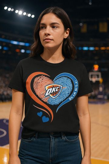 OKC Thunder Shirt, Unisex Sports T-Shirt, Basketball Fan Gear, Game Day Outfit, Valentine's Day Gift