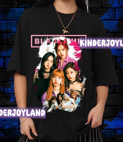 Retro 90's Black Pink World Tour 2025 Vintage T-Shirt, Black Pink Bootleg Fan Tee Graphic T-Shirt, Gift For Woman and Man Unisex T-Shirt