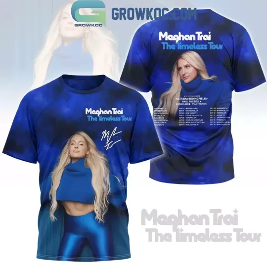 Discover Meghan Trainor 2024 Timeless Tour Schedule 3D T-Shirt