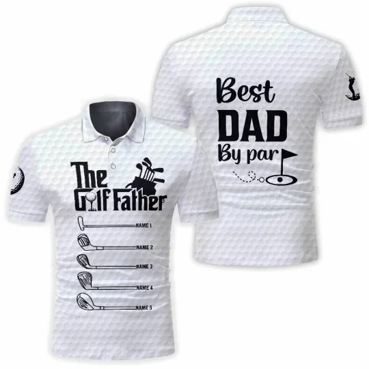 Personalized Golf Father Father's Day Gift Polo Shirt