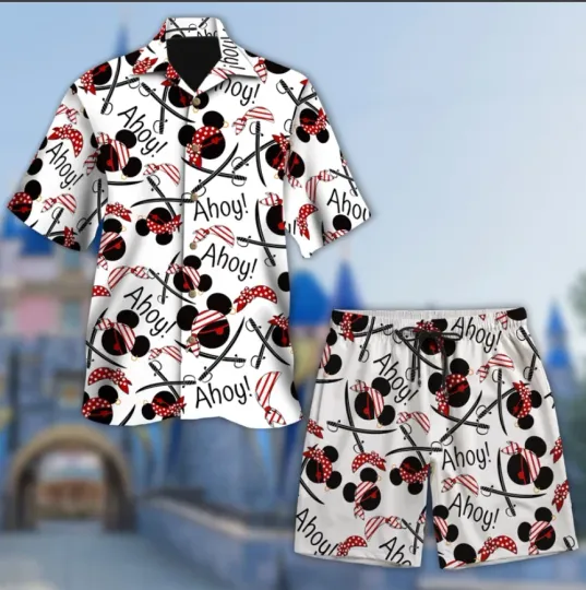 Mouse Cruise Pirate 3D HAWAII SHIRT