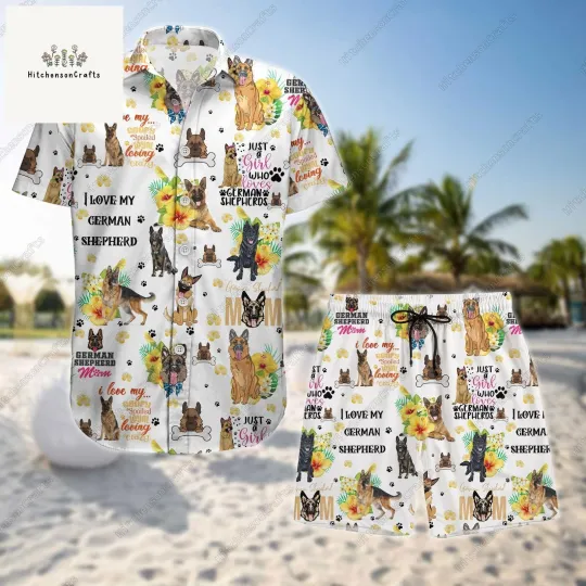 German Shepherd Button Shirt And German Shepherd Shirt