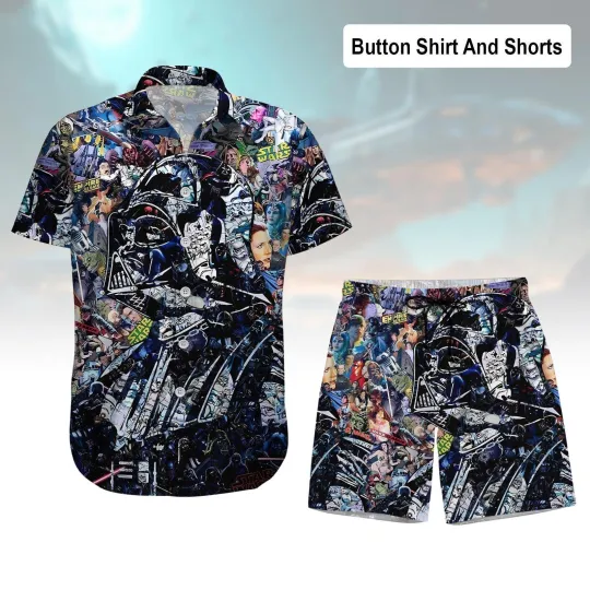 Darth Vader Galaxys Edge Button Shirt Star Wars Hawaiian Shirt