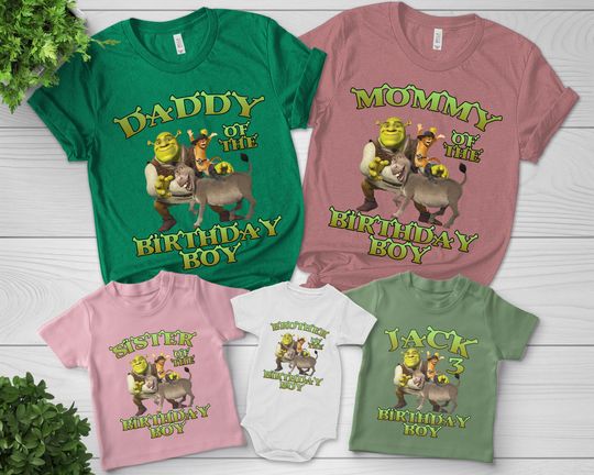 Shrek Birthday Shirt, Custom Shrek Face Shirt, Shrek Birthday Party Shirt, Funny Trending Shirt, Shrek Slut Shirt,Birthday Gift Idea