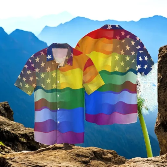 Lgbt Love America Peace Hawaiian Shirt