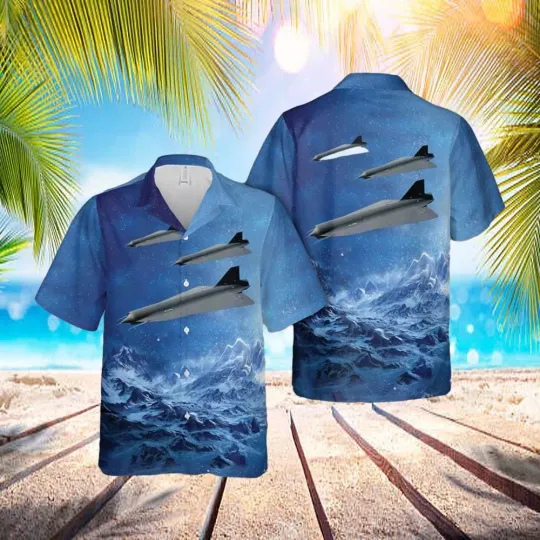 Us Air Force Lockheed D 21b Hawaiian Shirt 8211 Hawaiian Outfit For Men 8211 Gif