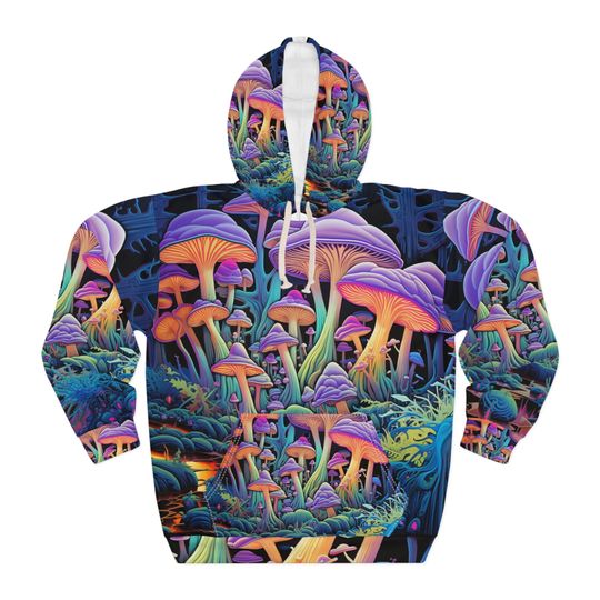 Antonia Fellini - Trippy Camouflage - Blacklight UV Hoodie