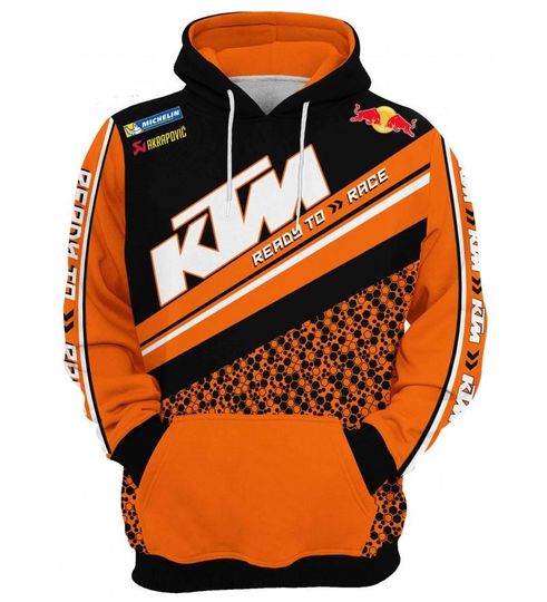 KTM Sweatshirt |3D Printed Hoodie | Unique Textured Design | Unisex Fashion