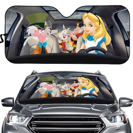 Alice In Wonderland Car Sun Shade