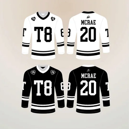 Tate McRae T8 Hockey Long Sleeve Jersey - Miss Possessive Tour 2025 Shirt