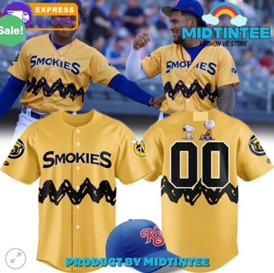 Discover Knoxville Smokies x Peanuts Night 2025 Baseball Jersey