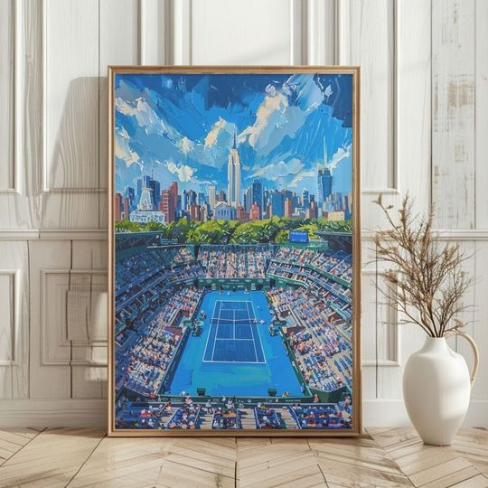 Tennis Wall Art - Grand Slam Vintage Poster - New York City Design