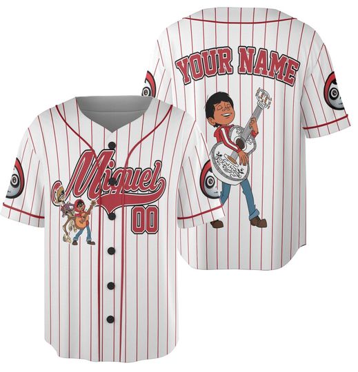 Custom Coco Miguel Style Baseball Jersey, Superhero Kids Jersey, Personalized Baseball Jersey, Superhero Baseball Jersey Group Shirt