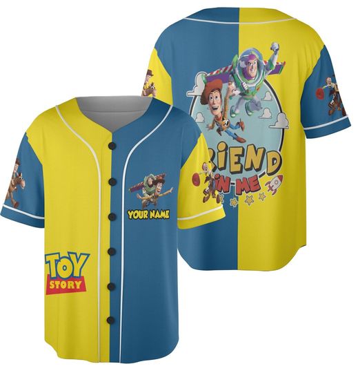 Personalized Disney Toy Story Baseball Baseball Jersey, Custom Disney Toy Story Baseball Jersey, Toy Story Baseball Team Outfit