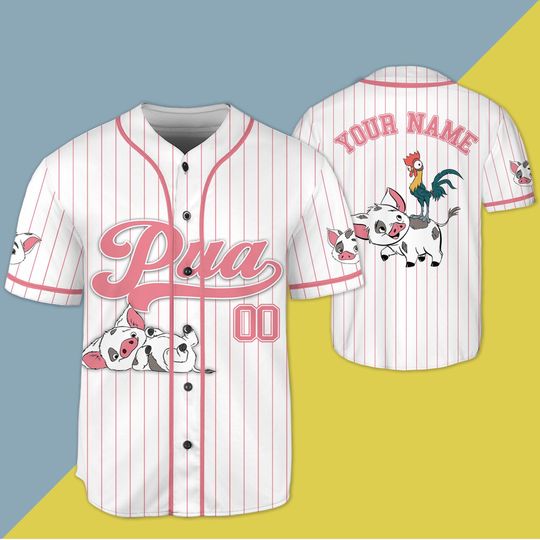 Moana Pua Jersey Shirt, Disney Moana Baseball Jersey, Pua Cosplay, Trip Shirt, World Shirt, Moana Birthday Shirt
