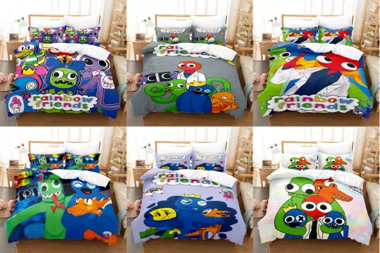 Rainbow Friends Collection Bedding Set