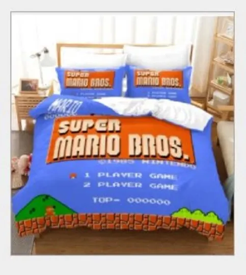 The Original Super Mario Game Collection Bedding Set