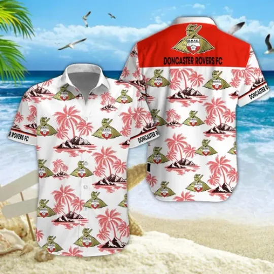 Doncaster Rovers Hawaiian Shirt Style Classic Oversized Hawaiian