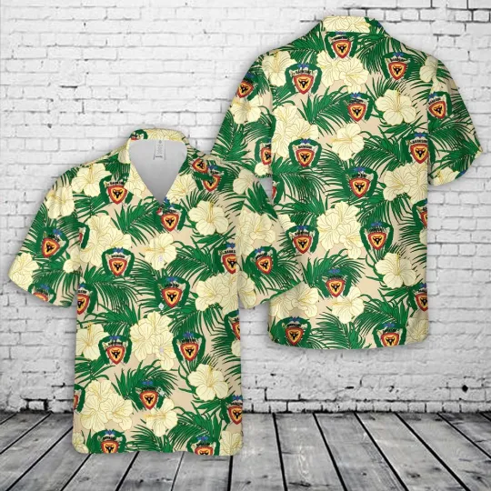 US Marine Corps 3rd Battalion 4th Marines DARKSIDE Hawaiian Shir