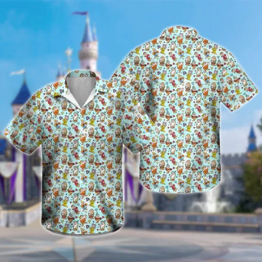 Seven Dwarfs Movie Hawaiian Shirt Funny Dwarfs Summer Vacation Shirt Dwarfs Char