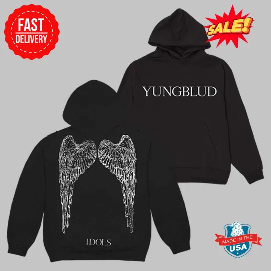 Yungblud Idols Wings Two Sided Poly 3D Hoodie S-5XL