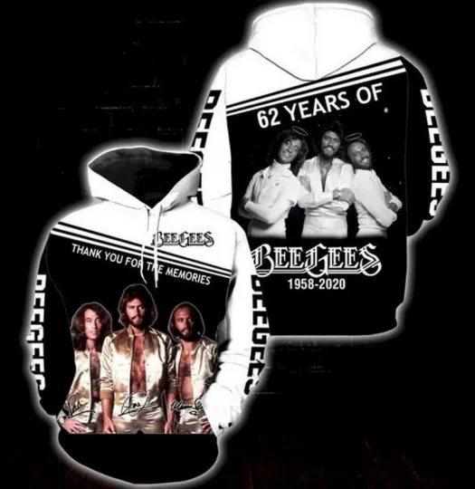 Bee Gees hoodie 3d -full printed, hoodie Gift fan 3d/unisex shirt