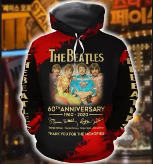 The Beatles 3D Printed hoodie 3d, all printed color hoodie 3d,, hot hot