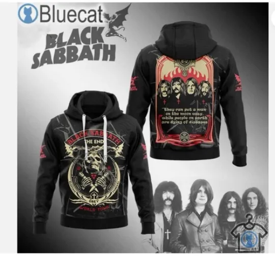 Bg Black Sabbath The End World Tour 3D Hoodie 3d - all printed