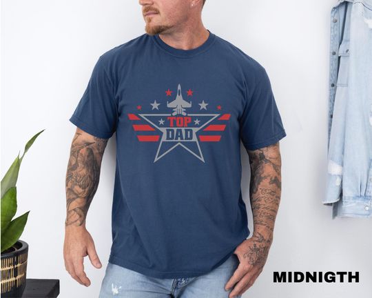 Retro Aviator Top Dad T-Shirt: Comfort Colors Tee for Father's Day, Aviation Enthusiast Gift, Retro Aviator Dad Tee, Cool Father's Day Gift