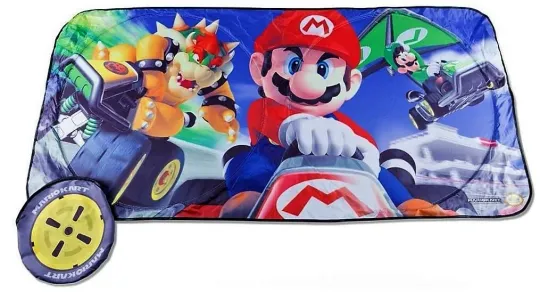 Nintendo Super Mario Kart Collapsible Car Sun Shade