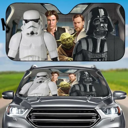 Star Wars Guardians Of The Galaxy Characters Car Windshield Sun Shade