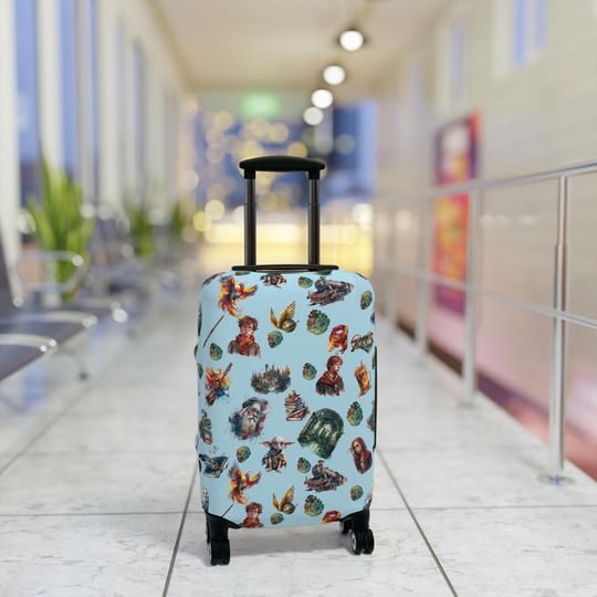 Harry Potter Luggage Cover - Wizarding World Suitcase Cover for Kids and Ladies - Hogwarts Design