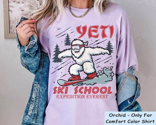 Disney World Expedition Everest Yeti Ski School T-Shirt, Beware Of Yeti Shirt, Animal Kingdom Family Matching Shirt