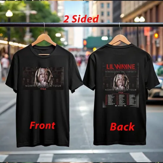 Lil Wayne Tha Carter VI North America Tour 2025 T-Shirt Official Concert Merch