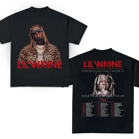Lil Wayne Tha Carter VI Tour, Lil WAYNE Tour 2025 North America Tour T-shirt