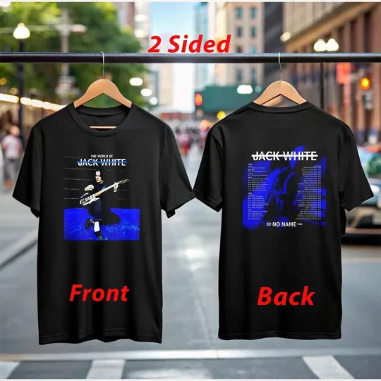 JackWhite No Name Tour 2024-2025 T-Shirt Official Concert Merch Rock Fan Tee