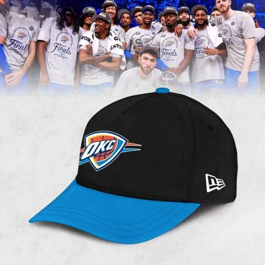 Oklahoma City Thunder 2025 Western Conference Champions Baseball Cap