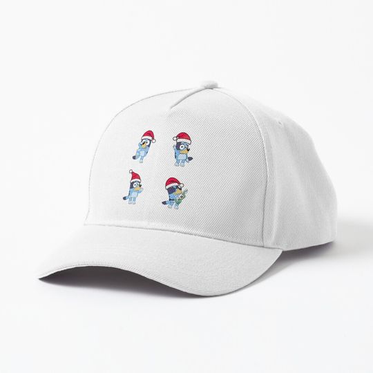 BlueyDad Characters, BlueyDad Christmas, Bandit Heeler Set Cap