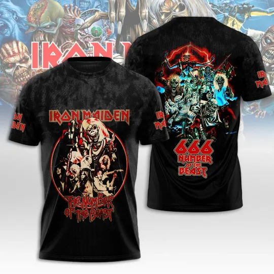 Iron Maiden Inspired Run For Your Lives World Tour 2025 3D T-Shirt