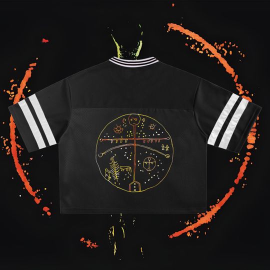 Rave Crop Top Mesh Baseball Jersey | Enigma 90s Boxy Vintage Y2K Cybercore Outfit