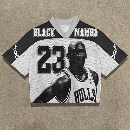 American Y2K Crop Top Mesh Baseball Jersey for Men and Women - Oversized Hip Hop V Neck Short Sleeve T-Shirt
